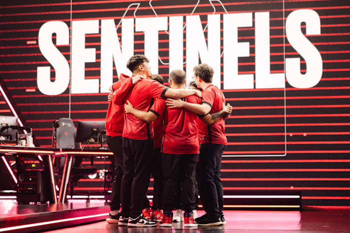 Sentinels VALORANT celebrate after win